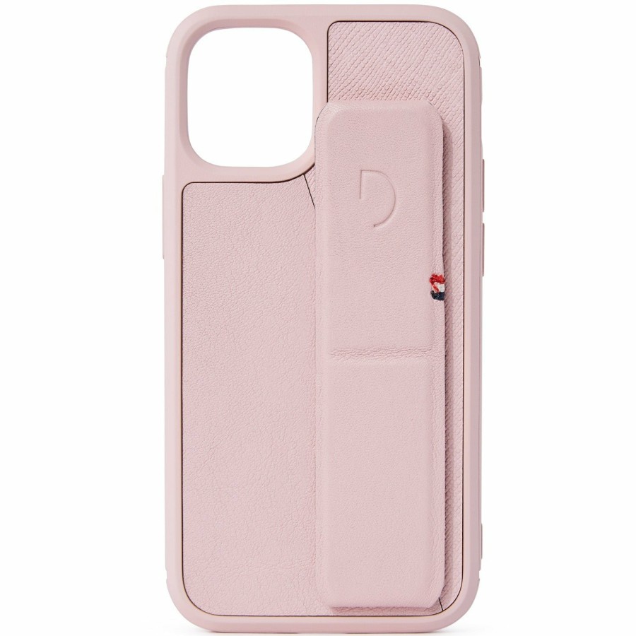 Decoded Iphone 12 Series | Leather Stand Case Split - Silver Pink