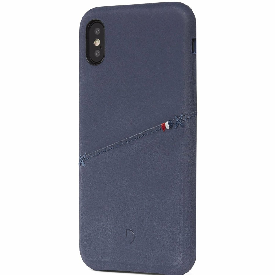 Decoded Other Iphone Series | Leather Back Cover Card Case - Navy