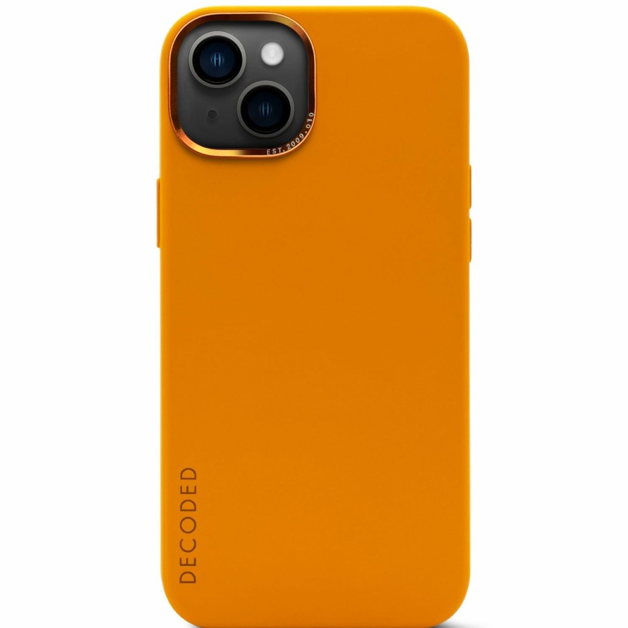 Decoded Iphone 14 Series | Antimicrobial Silicone Back Cover - Apricot