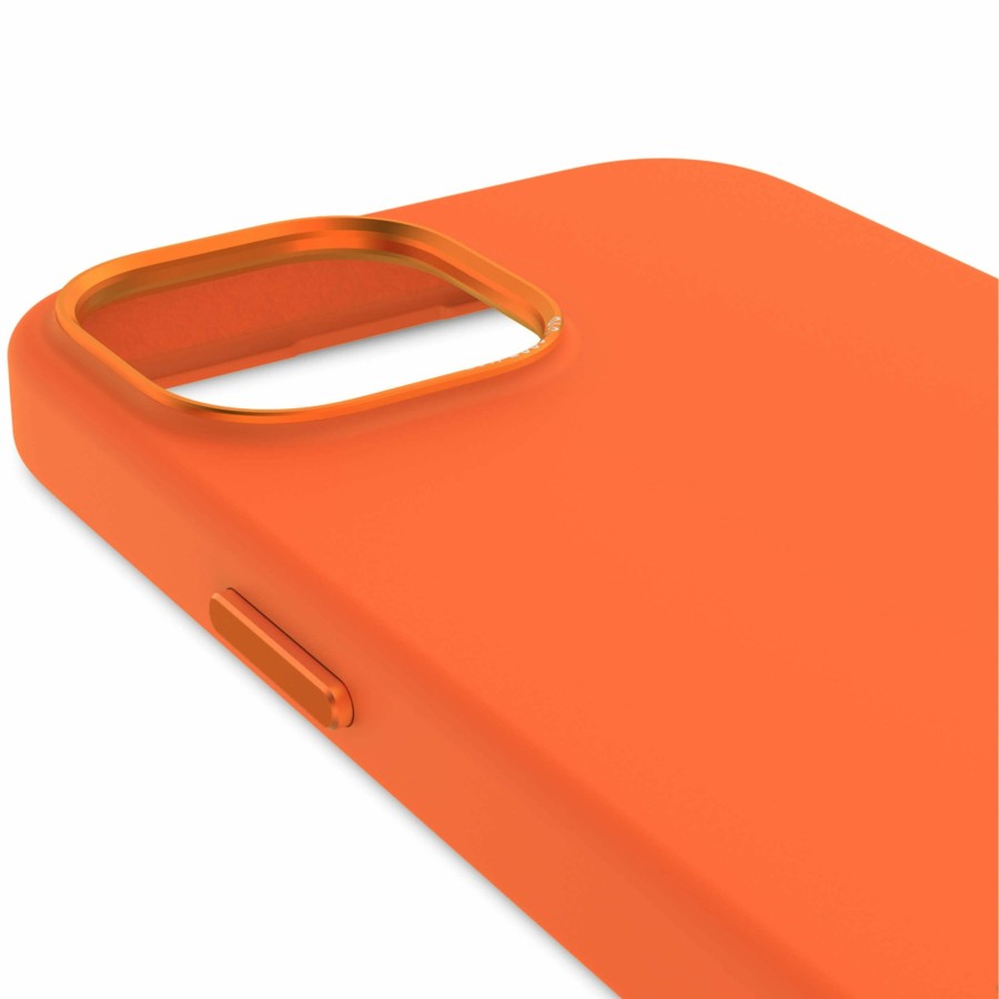 Decoded Iphone 15 Series | Antimicrobial Silicone Back Cover - Apricot