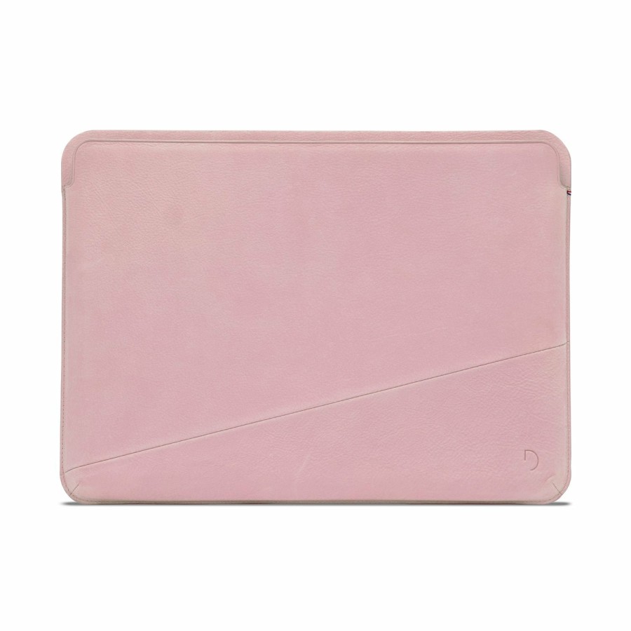 Decoded Macbook 13" | Leather Frame Sleeve - Powder Pink