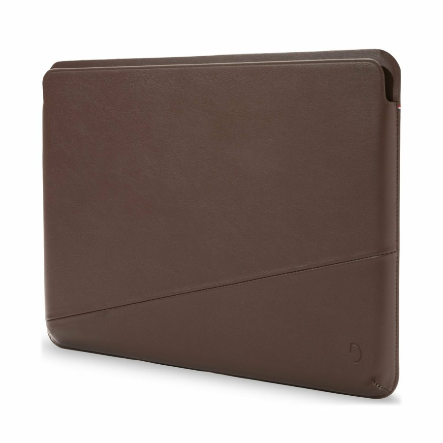 Decoded Macbook 13" | Leather Frame Sleeve - Chocolate Brown