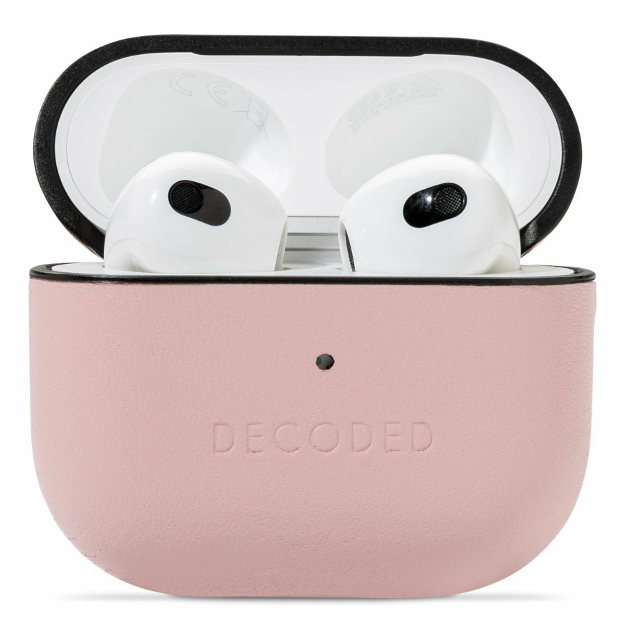 Decoded Airpods | Leather Aircase Lite - Pink