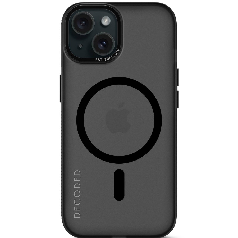 Decoded Iphone 15 Series | Recycled Plastic Grip Case - Transparant Black