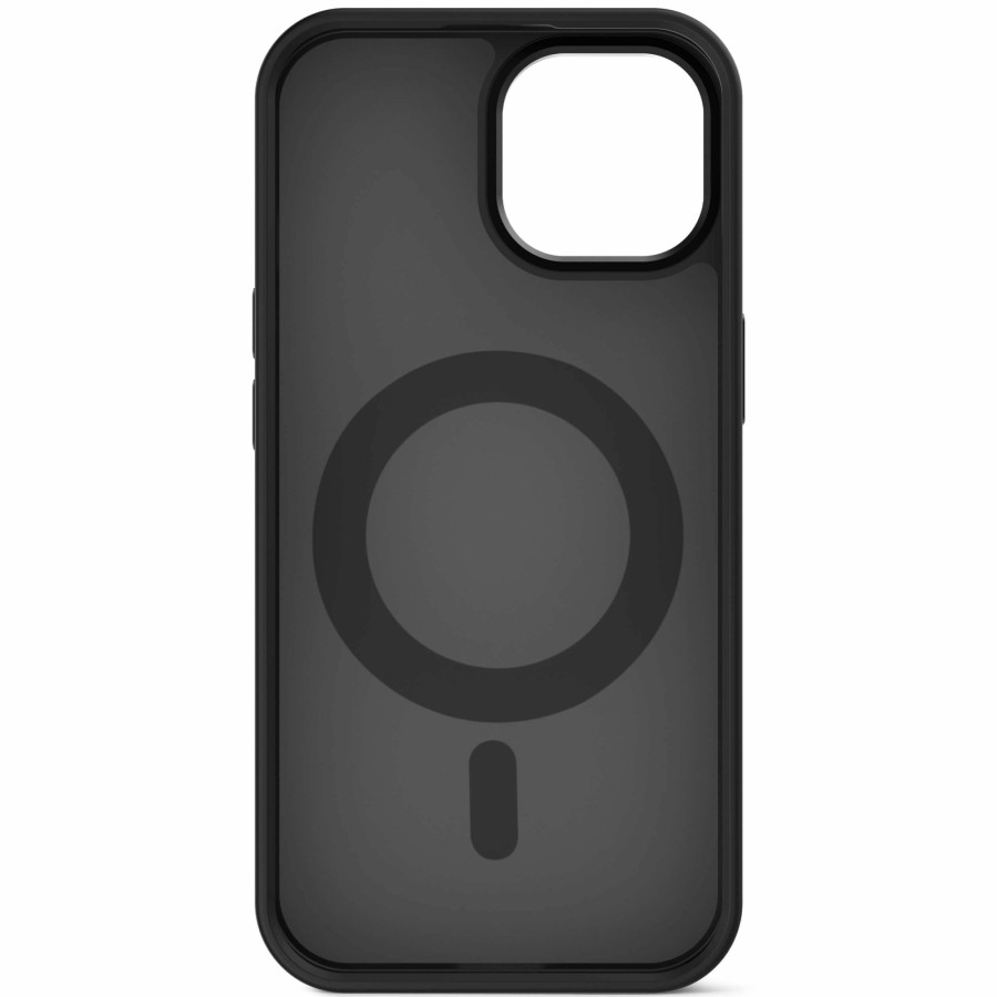 Decoded Iphone 15 Series | Recycled Plastic Transparant Loop Stand Back Cover - Transparant Black