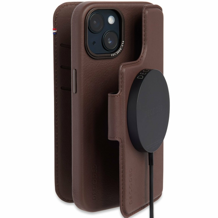 Decoded Iphone 13 Series | Leather Modu Wallet - Chocolate Brown