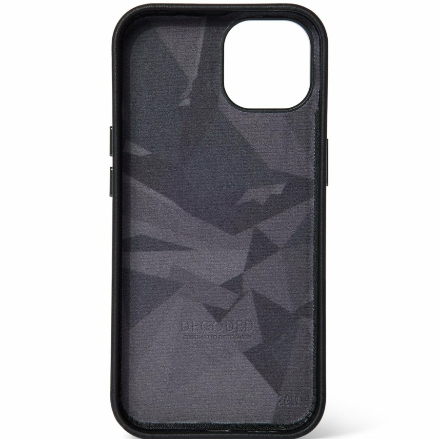 Decoded Iphone 14 Series | Leather Back Cover - Black