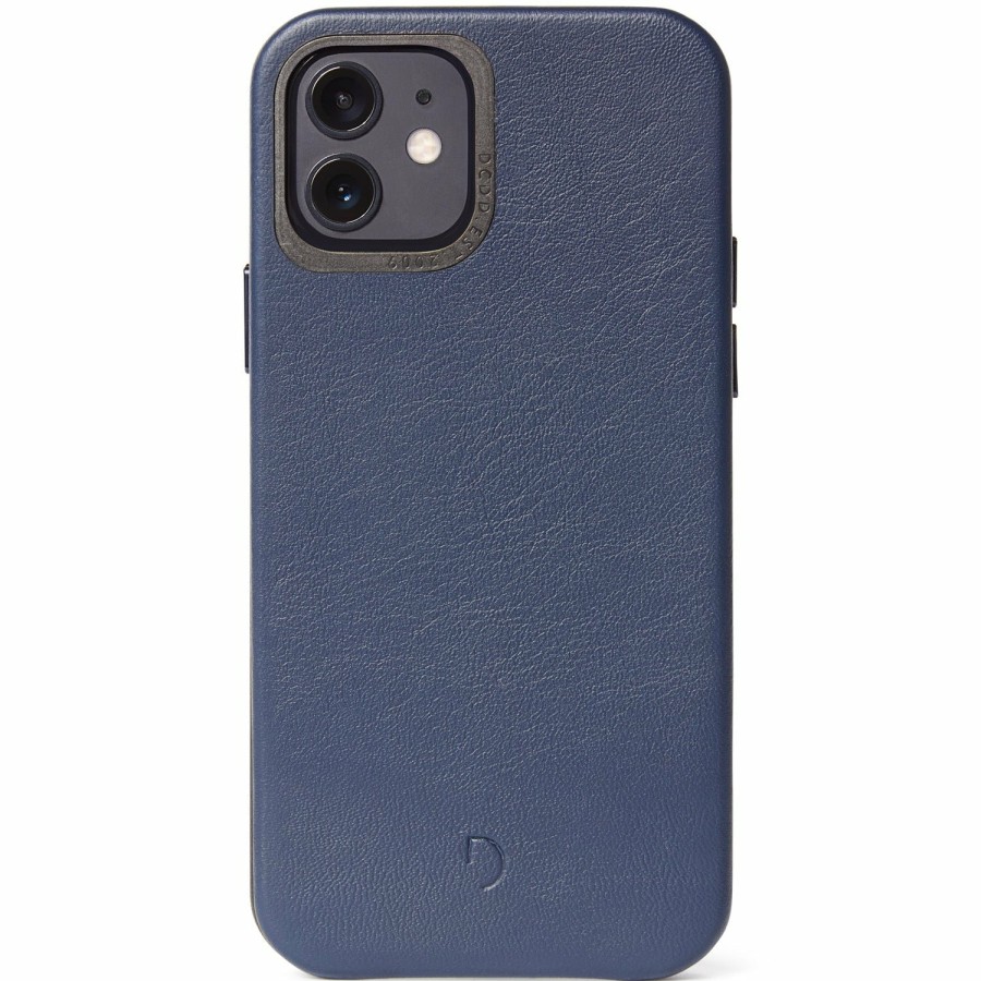 Decoded Iphone 12 Series | Leather Back Cover - Navy