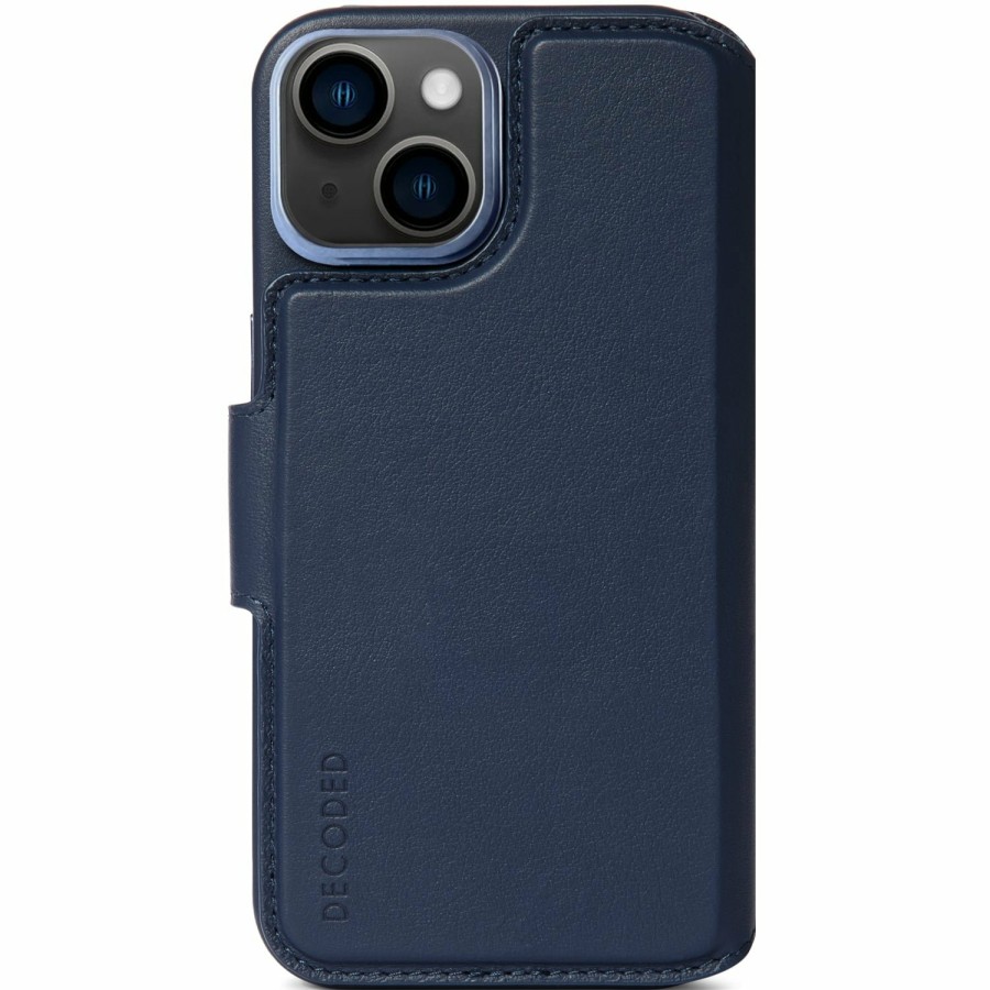 Decoded Iphone 14 Series | Leather Detachable Wallet - Navy