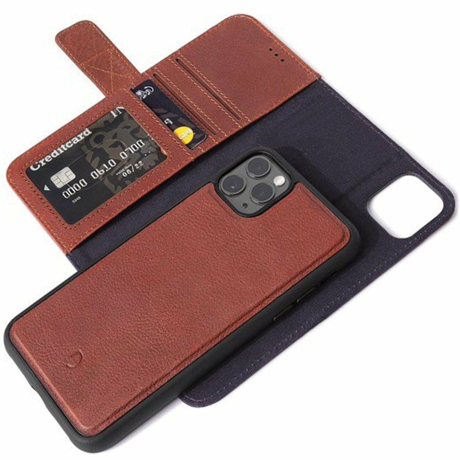 Decoded Iphone 11 Series | Leather Detachable Wallet - Chocolate Brown