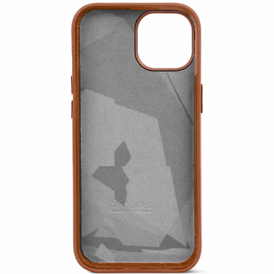 Decoded Iphone 15 Series | Leather Back Cover - Tan