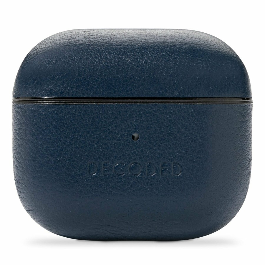 Decoded Airpods | Leather Aircase Lite - Navy