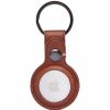 Decoded Airtag Keychains | Leather Airtag Keychain - Cinnamon Brown