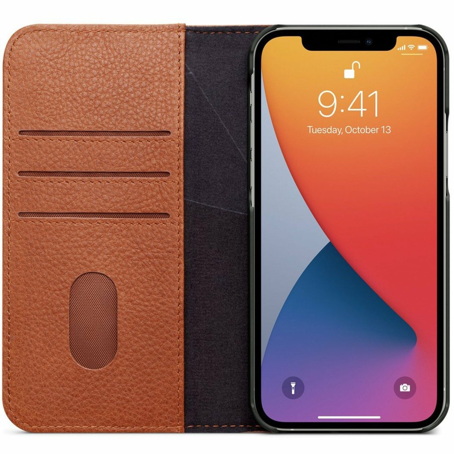 Decoded Iphone 12 Series | Leather Wallet Case - Brown