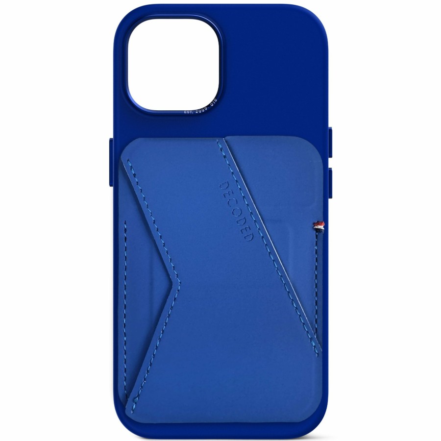 Decoded Card Sleeves | Silicone Magsafe Card Stand Wallet - Galactic Cobalt