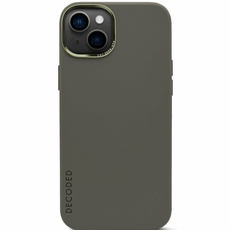 Decoded Iphone 14 Series | Antimicrobial Silicone Back Cover - Olive