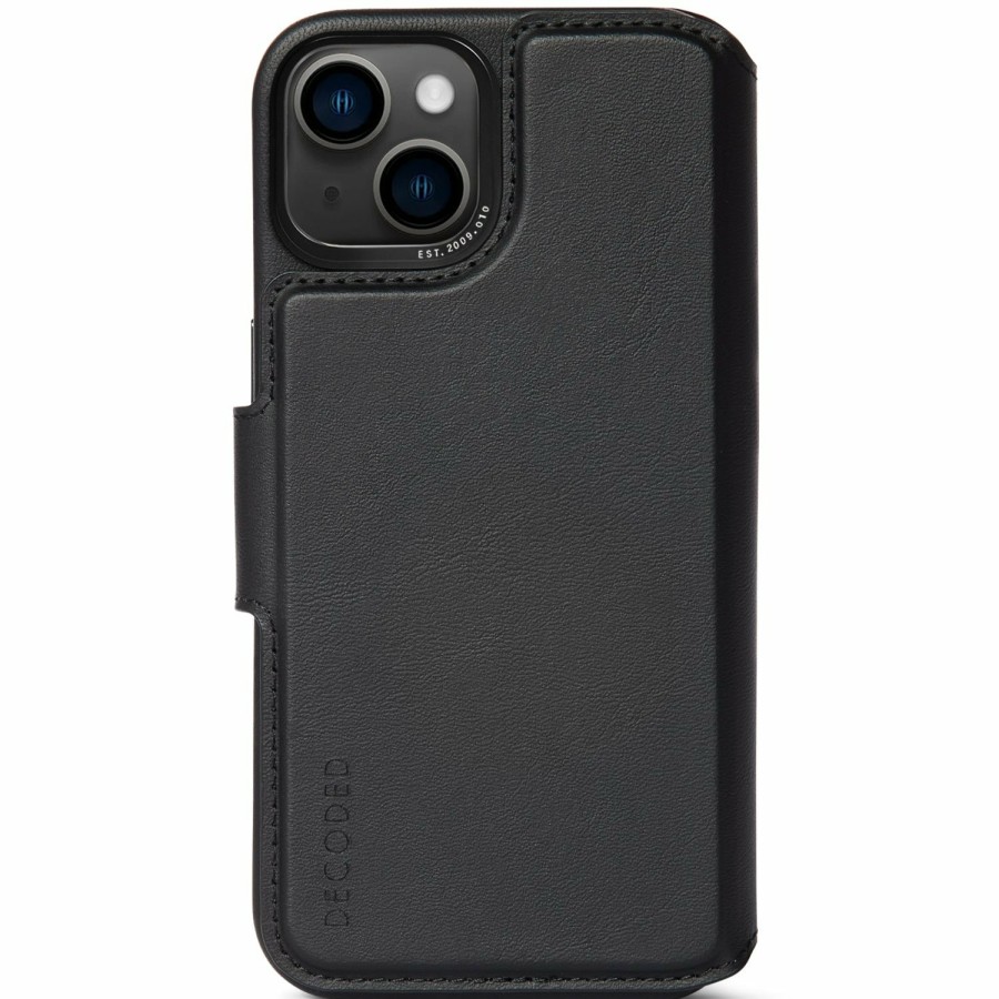 Decoded Iphone 14 Series | Leather Detachable Wallet - Black