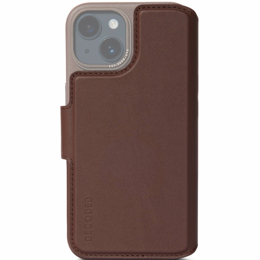 Decoded Iphone 14 Series | Leather Modu Wallet - Chocolate Brown