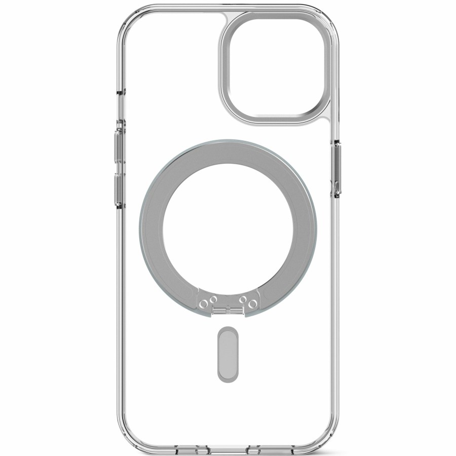 Decoded Airtag Loops | Recycled Plastic Transparant Loop Stand Back Cover - Transparant