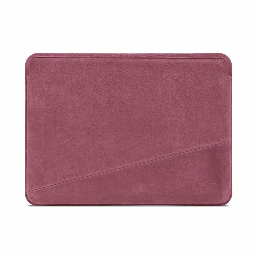 Decoded Macbook 13" | Leather Frame Sleeve - Wine