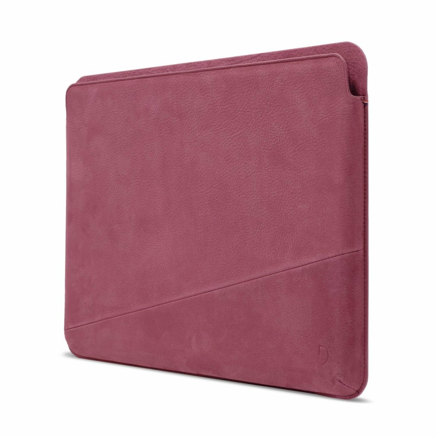 Decoded Macbook 13" | Leather Frame Sleeve - Wine