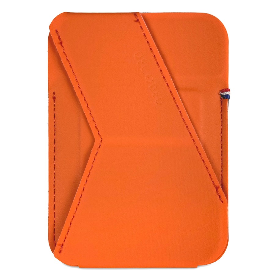 Decoded Card Sleeves | Silicone Magsafe Card Stand Wallet - Apricot Crush