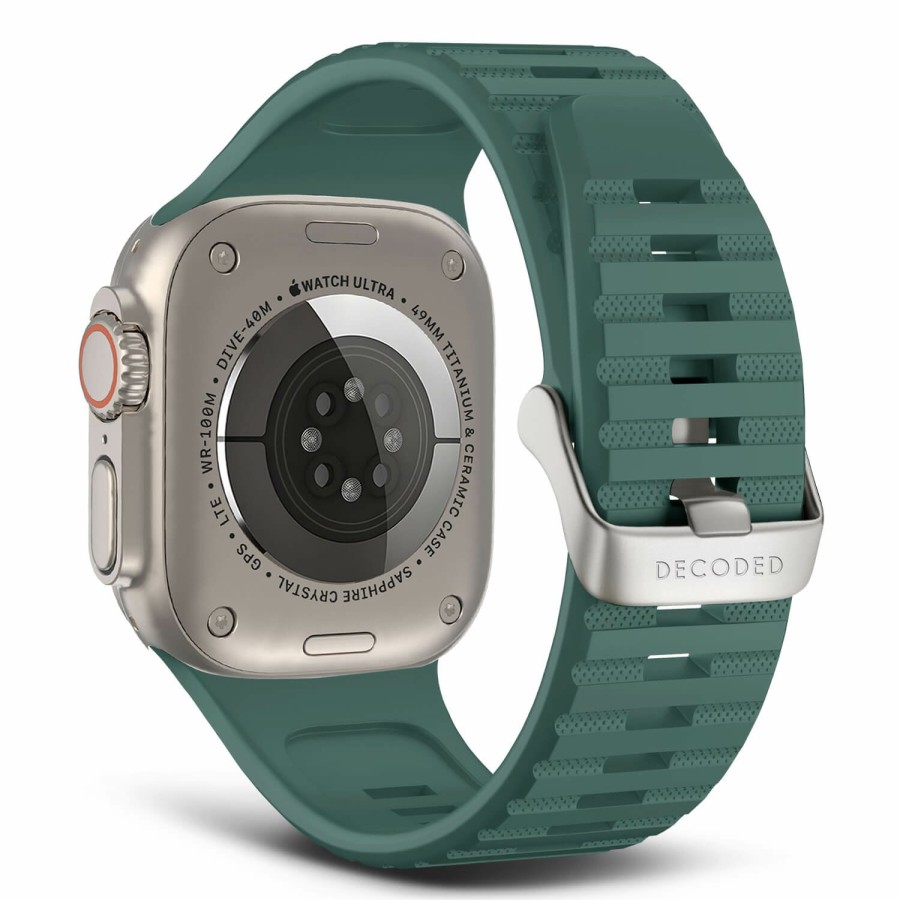 Decoded Silicone | Sport Silicone Ultra Traction Strap - Light Moss