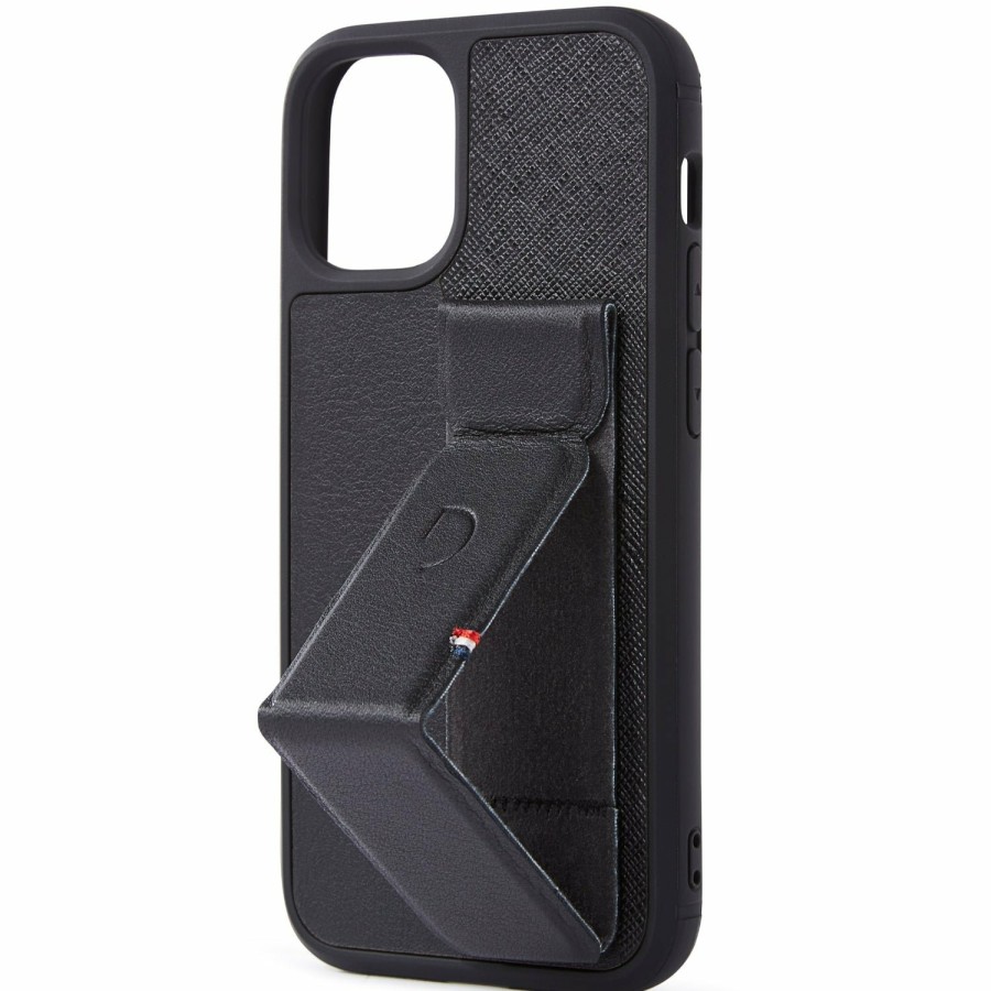 Decoded Iphone 12 Series | Leather Stand Case Split - Black