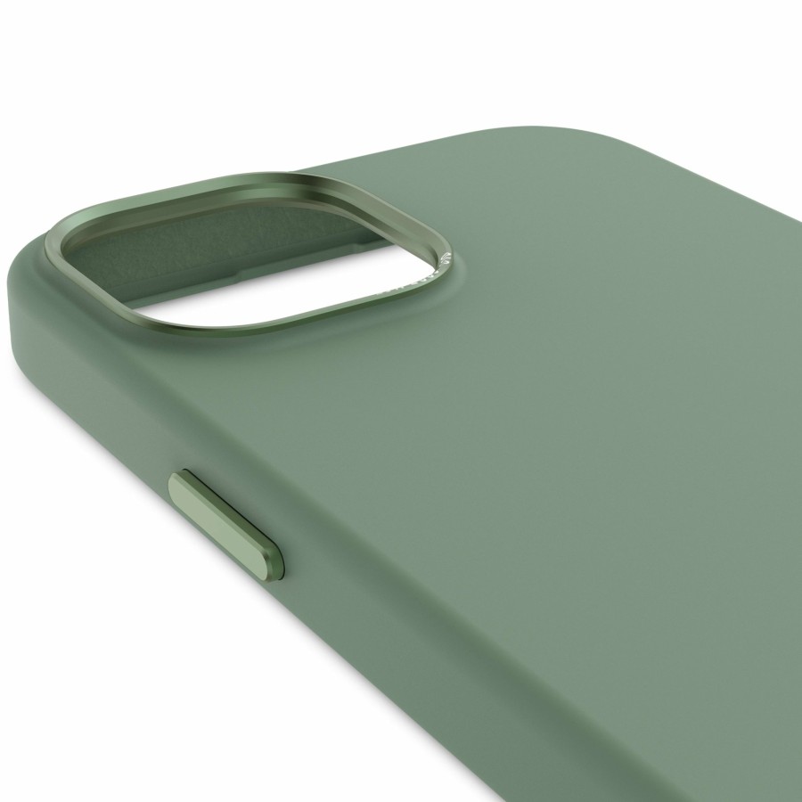 Decoded Iphone 15 Series | Antimicrobial Silicone Back Cover - Sage Leaf Green