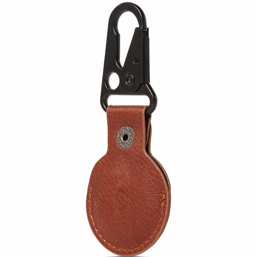 Decoded Airtag Dogclips | Leather Airtag Dogclip - Brown