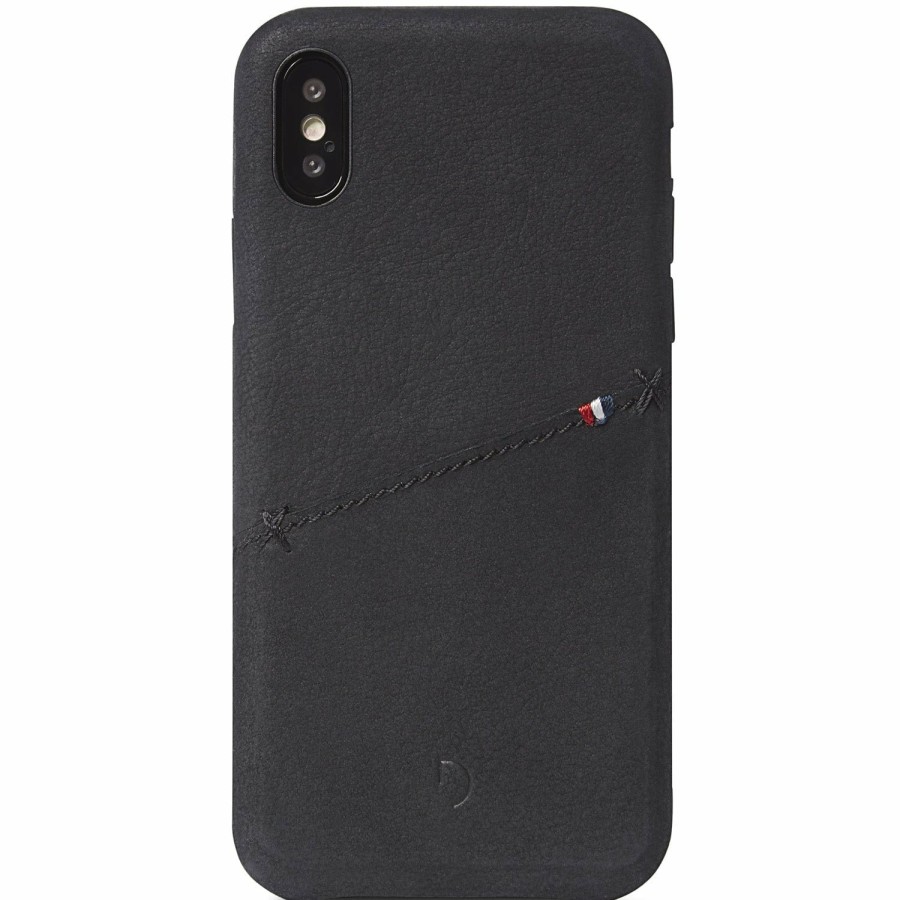 Decoded Other Iphone Series | Leather Back Cover Card Case - Black