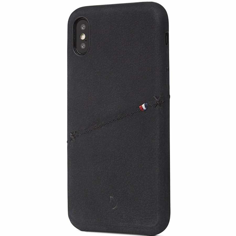 Decoded Other Iphone Series | Leather Back Cover Card Case - Black