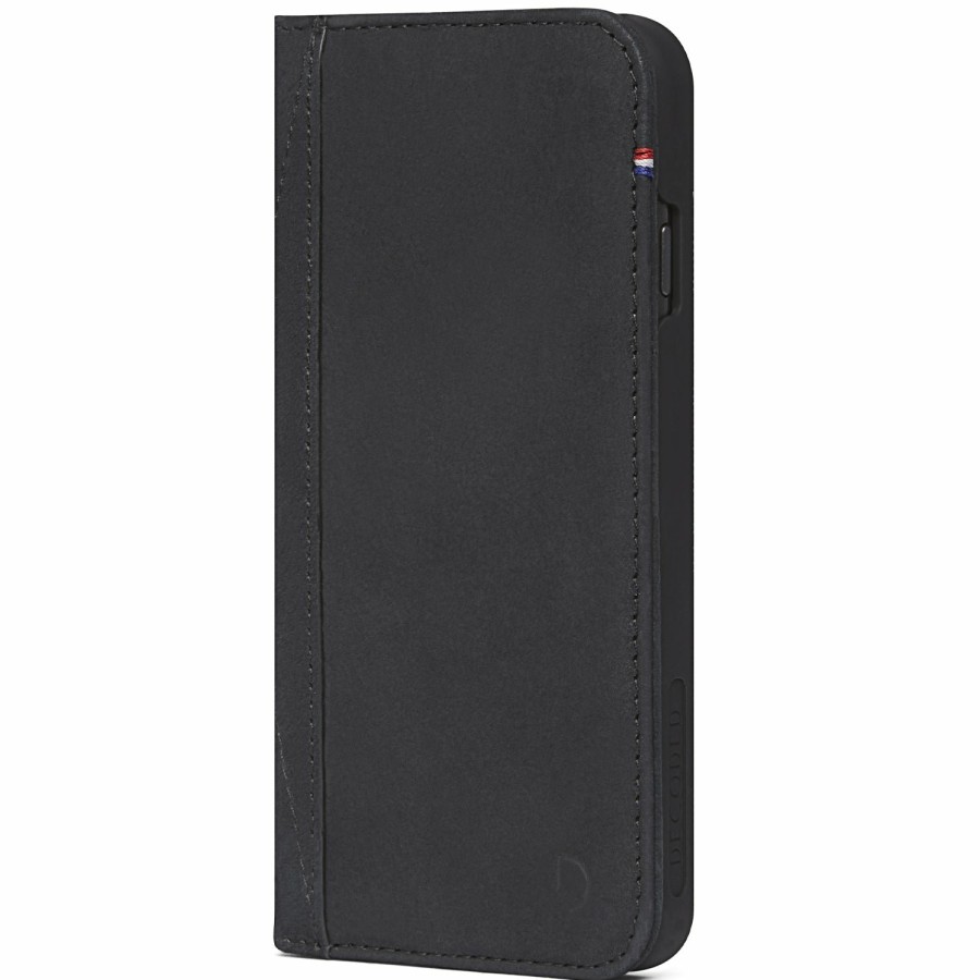 Decoded Iphone Se | Leather Wallet Case - Black