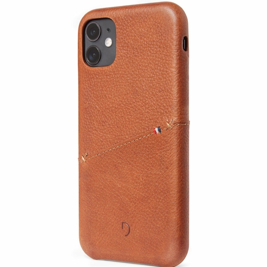 Decoded Iphone 11 Series | Leather Back Cover Card Case - Brown