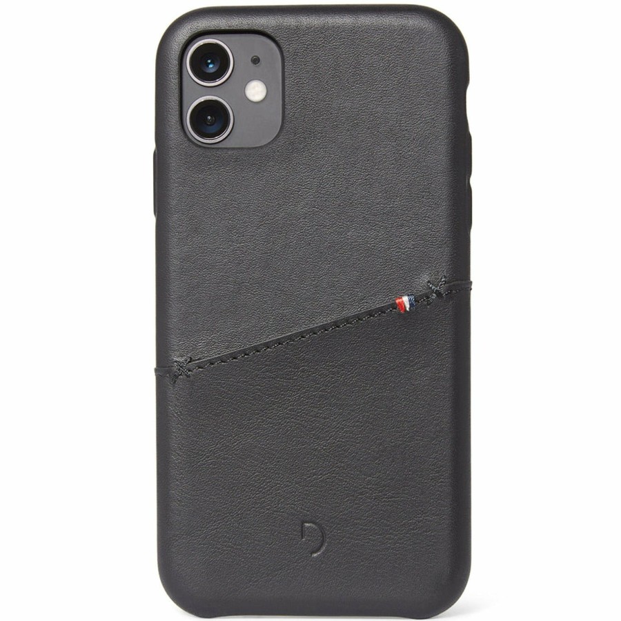 Decoded Iphone 11 Series | Leather Back Cover Card Case - Black