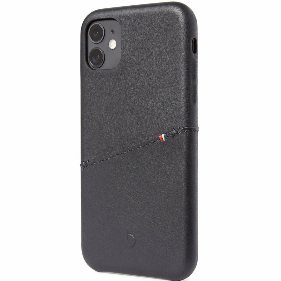 Decoded Iphone 11 Series | Leather Back Cover Card Case - Black