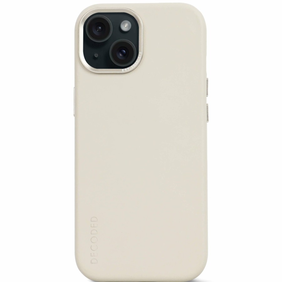 Decoded Iphone 15 Series | Leather Back Cover - Clay