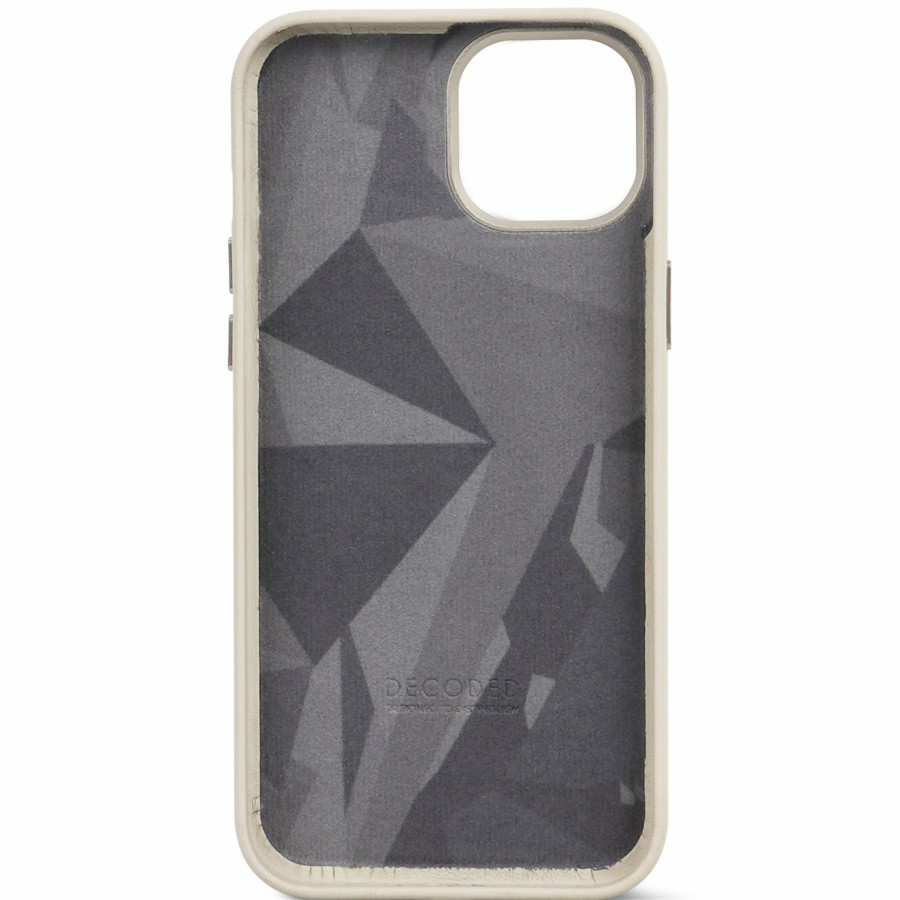 Decoded Iphone 15 Series | Leather Back Cover - Clay